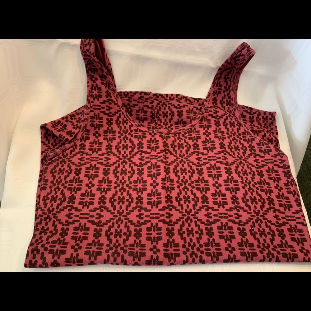 Maurices Ladies size Small Purple and Black Scoopneck Tanktop